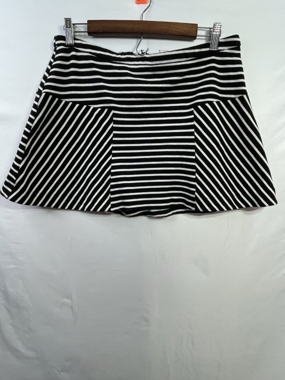 Candie's Black & White Striped Mini Skirt Juniors Size 13